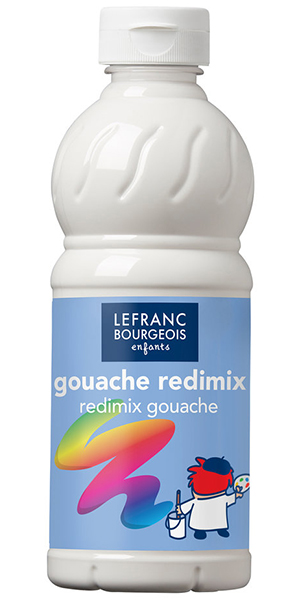 Gouache liquide – Flacon de 500 ml – Lefranc&Bourgeois BLANC