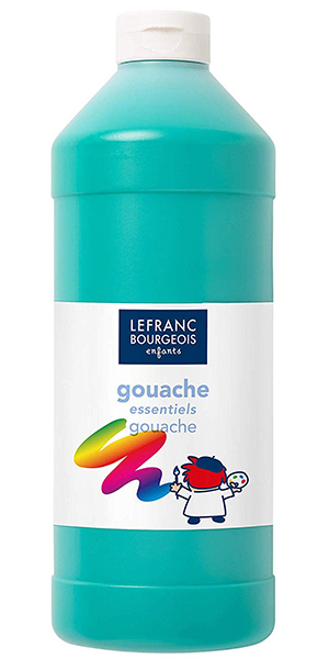 Gouache liquide -1 Litre – Lefranc&Bourgeois Education – VERT FONCE