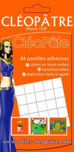 CLÉOPÂTE » de 84 pastilles blanches repositionnables »