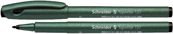 Feutre SCHNEIDER – TOPWRITER 157 pointe fibre large 0,8 mm – Noire