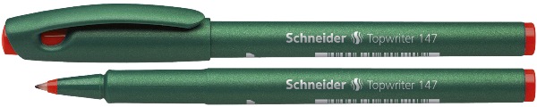 Feutre SCHNEIDER – TOPWRITER 147 pointe fibre 0,6 mm -Rouge