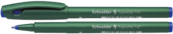 Feutre SCHNEIDER – TOPWRITER 147 pointe fibre 0,6 mm – Bleue