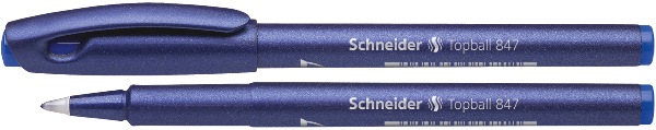 Roller SCHNEIDER – Topball 847 – Pointe 0,5 mm – Bleu
