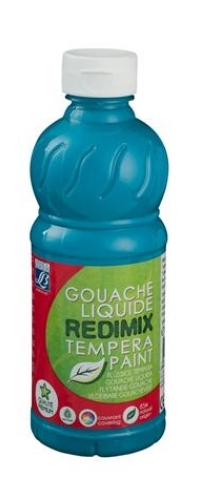 Gouache liquide – Flacon de 500 ml – Lefranc&Bourgeois BLEU TURQUOISE