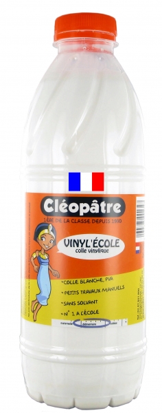 Colle blanche vinylique -VINYL’ÉCOLE » – flacon de 500 grammes rechargeable