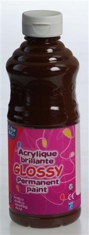Peinture Glossy acrylique -500 ml – Chocolat – LEFRANC & BOURGEOIS