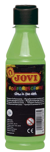 Gouache phosphoresente flacon de 250 ml, vert fluo