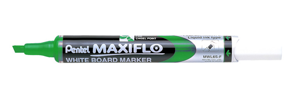 Marqueur tableaux blancs MAXIFLO – Pointe biseautée1 à 6 mm – Vert