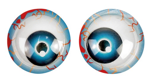 Yeux effrayants Adhésif. 10CM X2