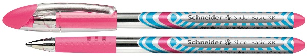 Stylo bille  – Slider Basic -technologie Viscoglide ® – pointe large – rose
