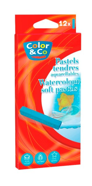 Pastel tendre LEFRANC&BOURGEOIS- Diam. 8 mm – Boite 12 couleurs assorties