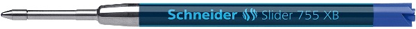 recharge stylo à bille géante SLIDER 755- Viscoglide – pointe large – encre Bleue