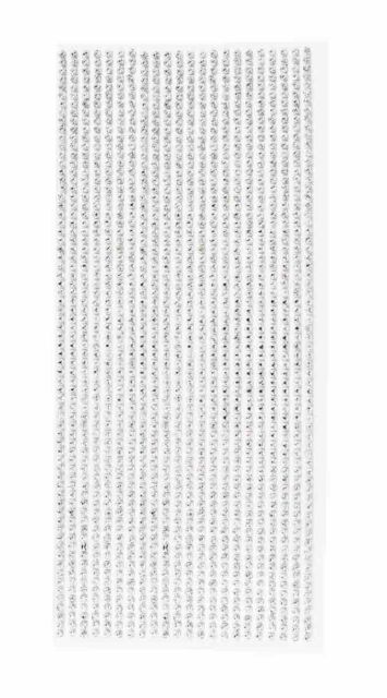STICKERS STRASS FACETE ARGENT