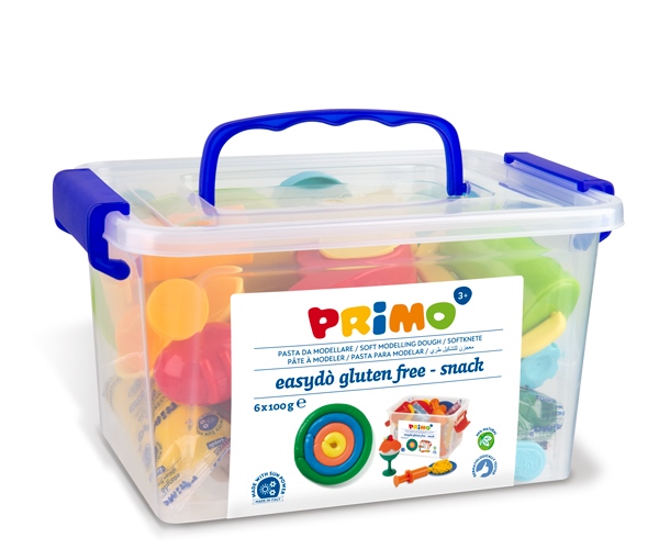 mallette pate a modeler souple : 8 batonnets et 32 accessoires “Snack”.