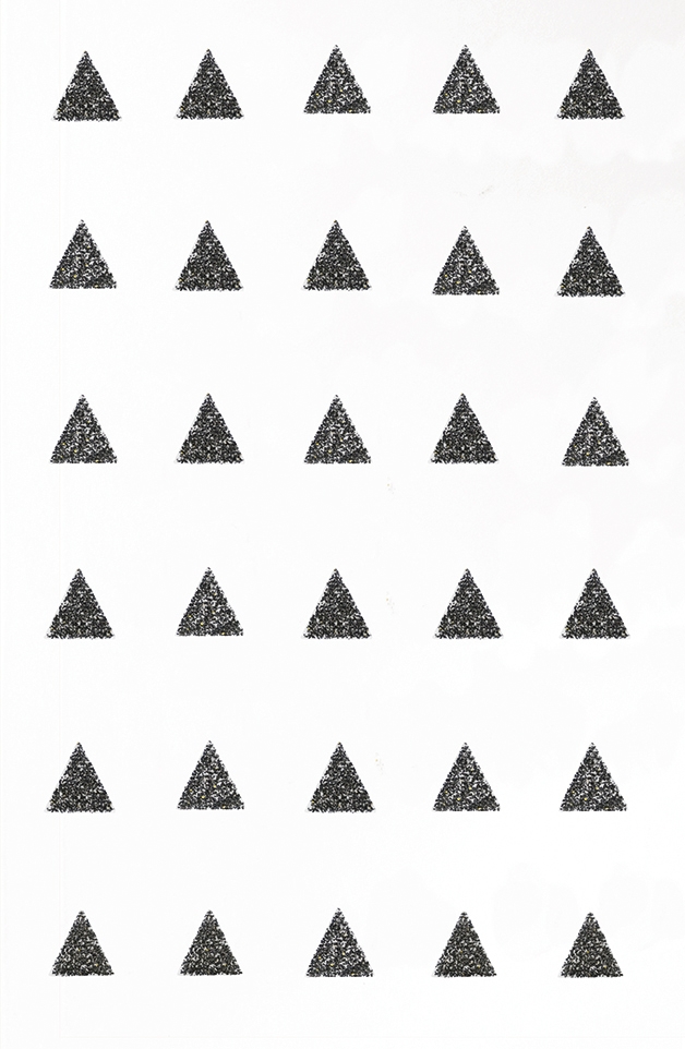 Motif Thermocollant transfert Customisation textile Triangle Noir