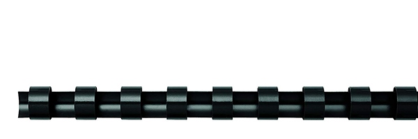 Anneaux plastiques pour reliure – Noir – Diam. 25 mm – Boite de 50