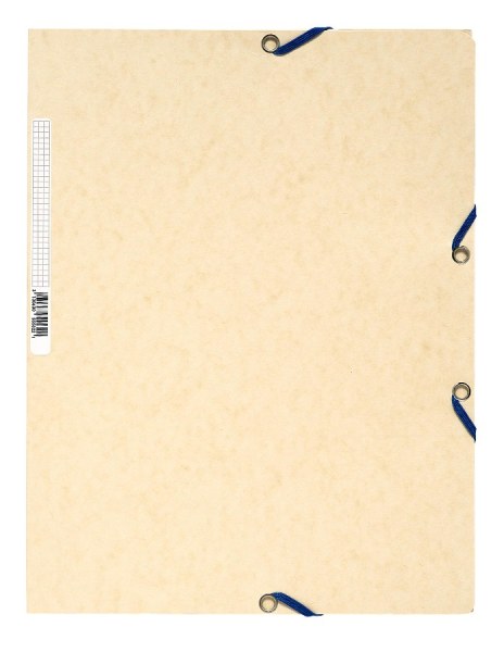 Chemise à élastiques 3 rabats – Carte 5/10è – 400 g – 24 x 32 cm- Ivoire