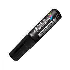 4Artist Marker Pébéo – pointe plate 15mm – Noir