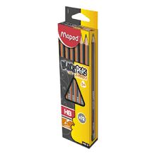 Crayon graphite triangulaire BLACK’PEPS JUMBO – Embout peint – HB