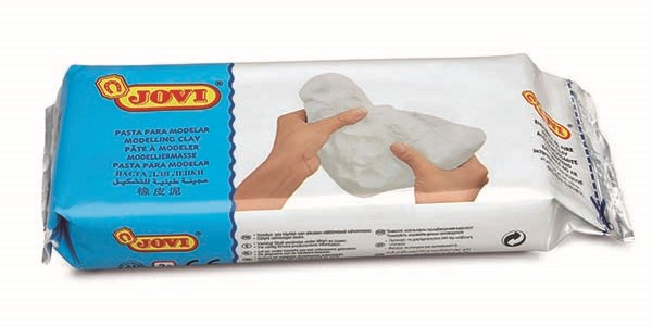 pate a modeler – Blanc – Durcit à l’air – 1 kg