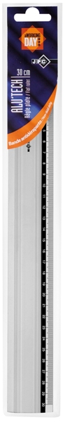 regle plate graduee 30 cms en aluminium 1 biseau gradue en mm Bord antitache S/Blister