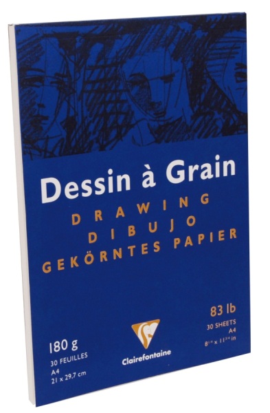 Clairefontaine bloc dessin grain A4 180g 30 feuilles