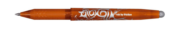 Roller PILOT -Frixion ball – Encre gel effaçable – Pointe moyenne 0,7 mm – Orange