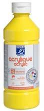 Peinture Glossy acrylique -500 ml – LEFRANC & BOURGEOIS – JAUNE PRIMAIRE