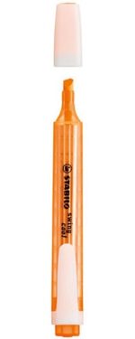 Stabilo Néon -surligneur en forme de tube – Pointe biseautée 2 à 5 mm – Orange