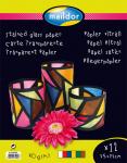 Papier vitrail – Coloris assortis – Rouleau de 12 feuilles 50 x 65 cm – 40 g