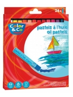 Pastels à l’huile LEFRANC&BOURGEOIS- Diam. 8 mm – Etui de 24 couleurs assorties